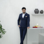 Fato Trespasse slim fit Azul