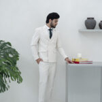 Fato Trespasse slim fit Bege Claro
