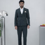 Fato Trespasse slim fit Verde