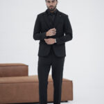 Fato de 2 Botões slim fit Preto