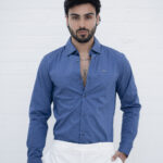 Camisa Slim Firenze Azul