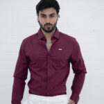 Camisa Slim Firenze Bordô